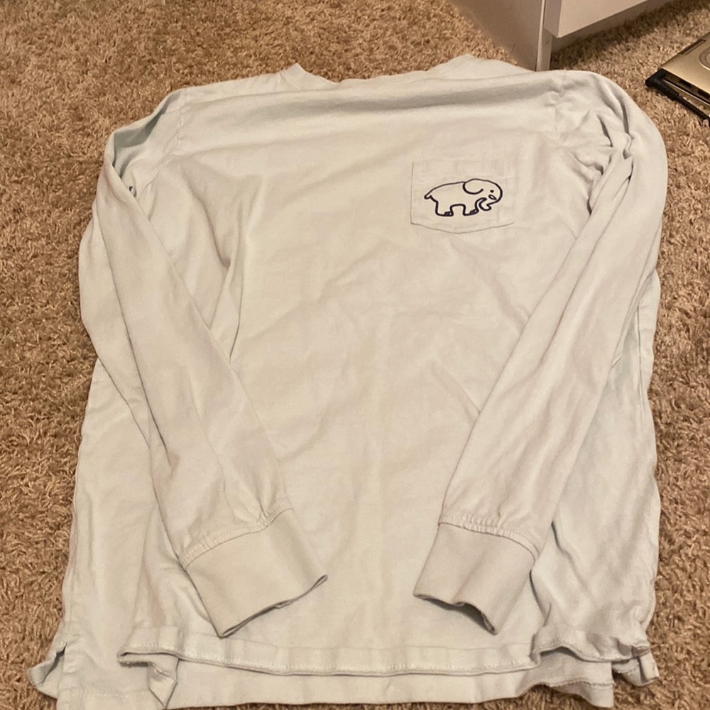 Ivory Ella long sleeve blue shirt